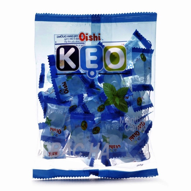 [HCM]Kẹo bạc hà Oishi gói 90g