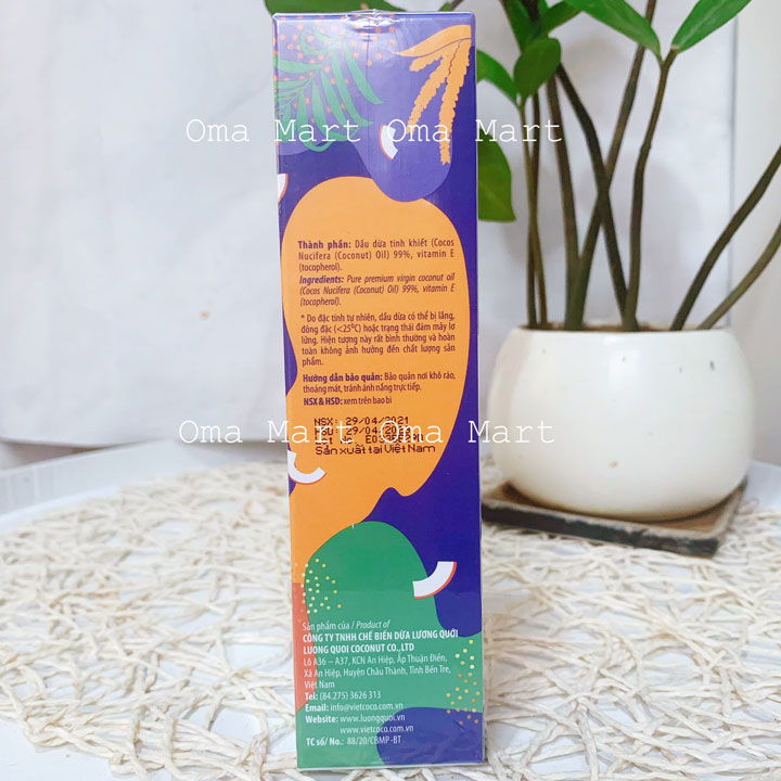 Dầu dừa hữu cơ Vietcoco chai xịt 130ml
