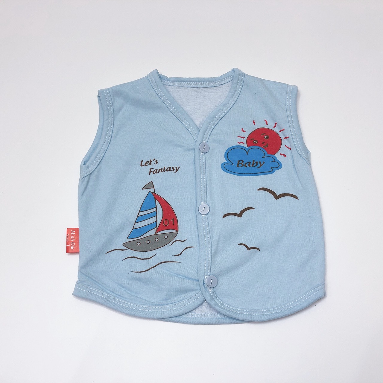Áo Gile cotton 2 lớp cho bé