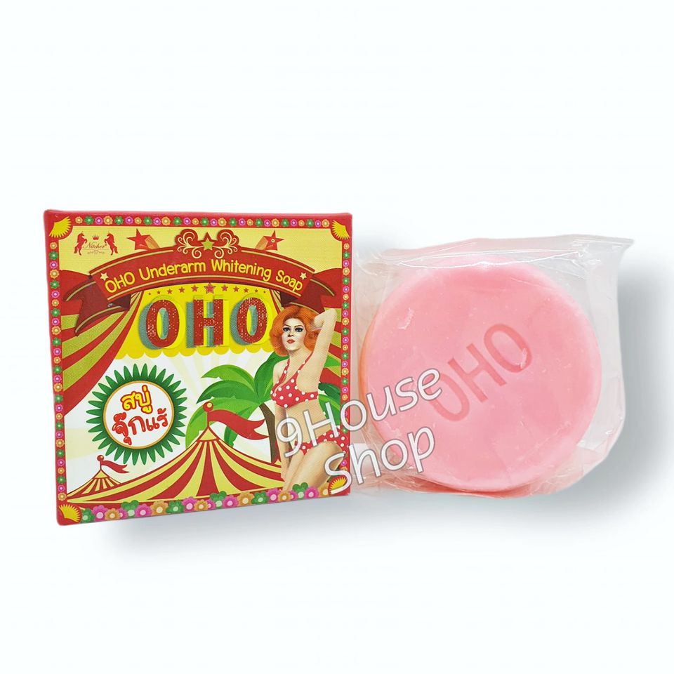 01 xà phòng dưỡng trắng da vùng nách oho underarm whitening soap 80gram thái lan