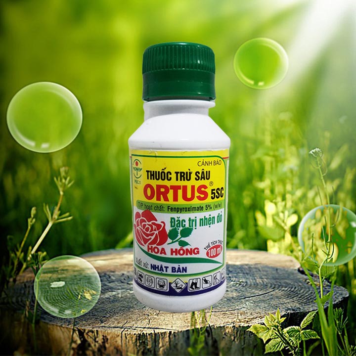 Thuốc trừ nhện đỏ trên hoa hồng Ortus 5SC 100ml