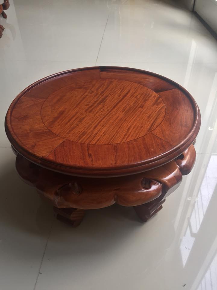 [HCM]Ghế đôn kỷ sen tròn nhiều kích cỡ gỗ hương