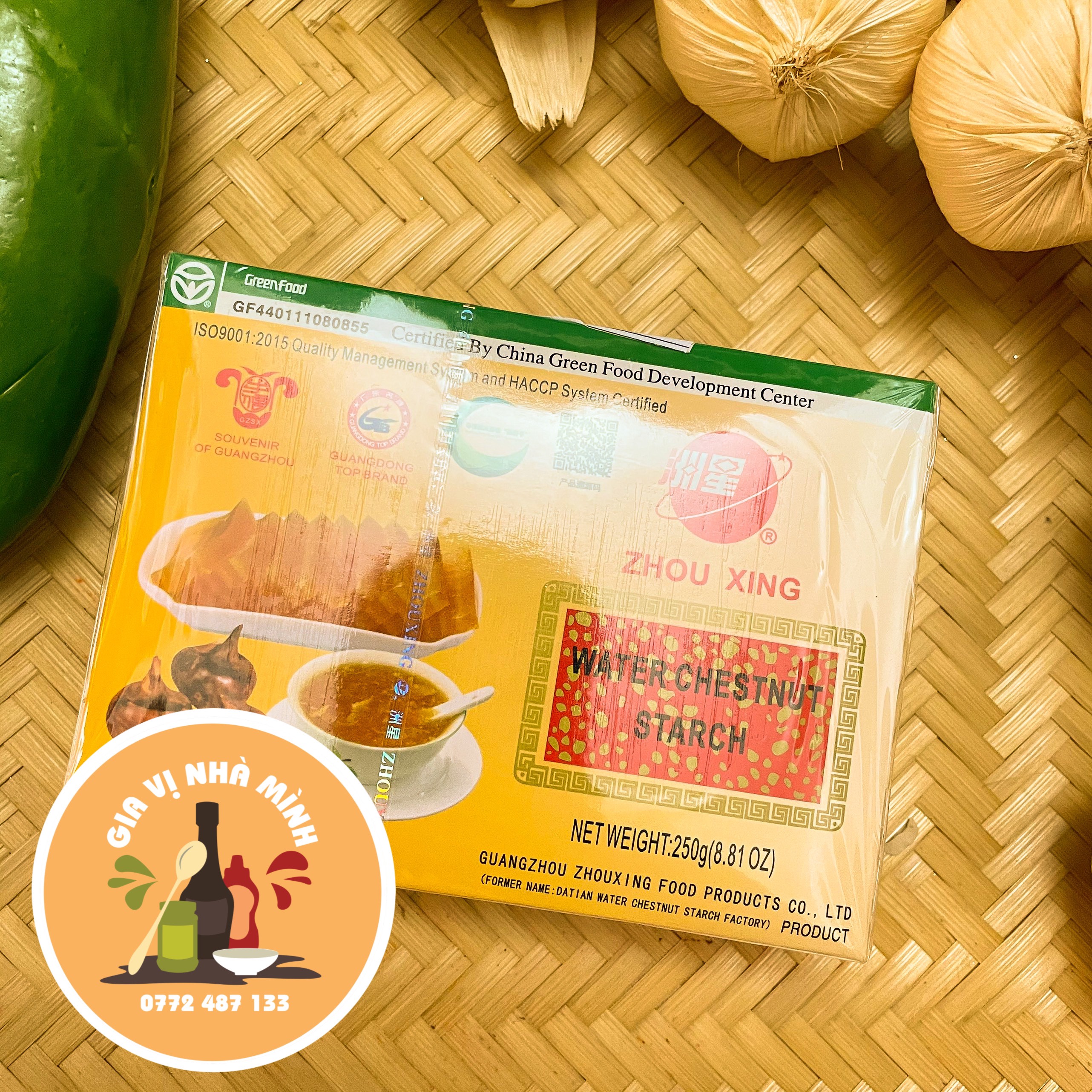 BỘT CỦ NĂNG HỒNG KONG  (CHINA WATER CHESTNUT STARC) - GÓI 250GR