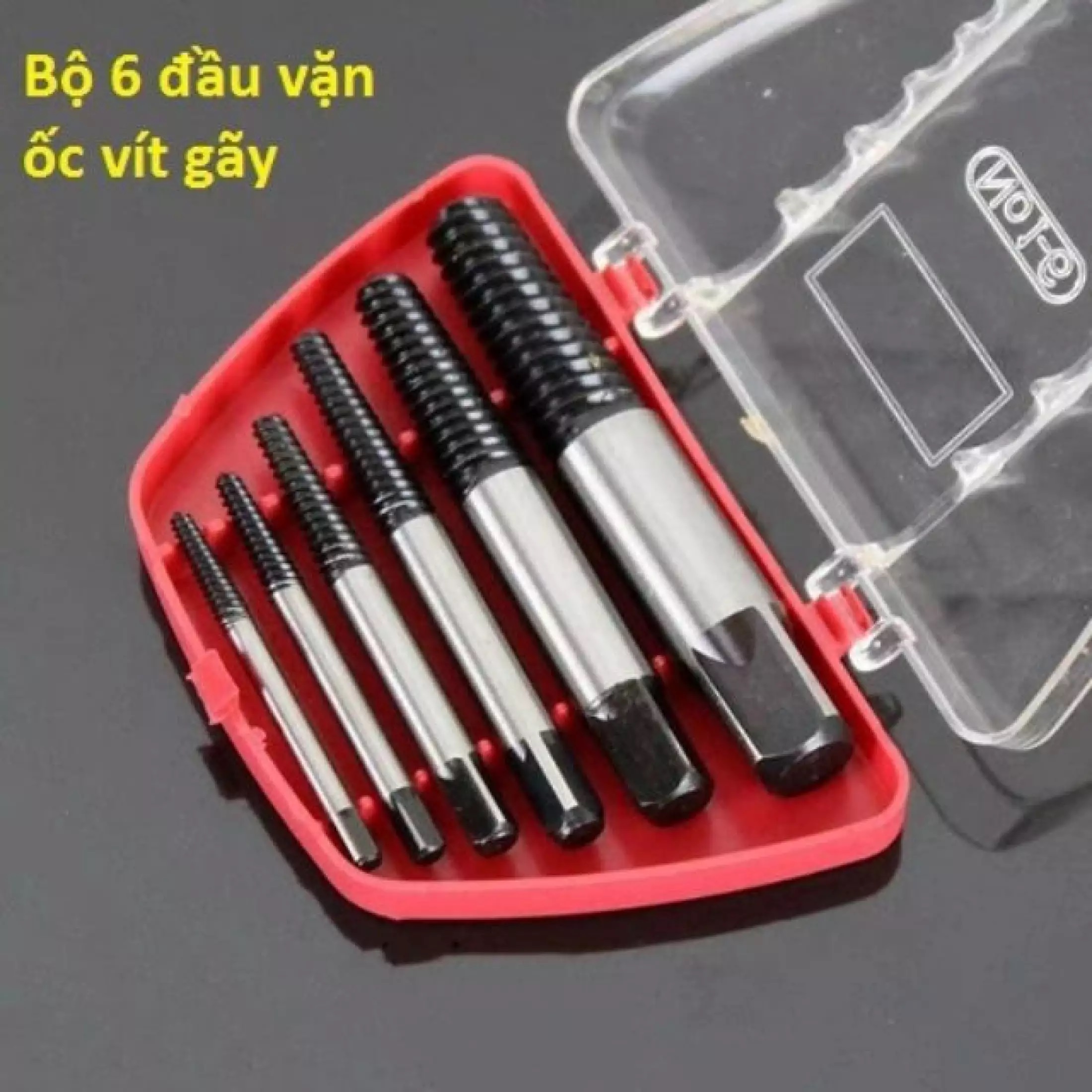 Bộ 6 đầu lấy vít gãy, tháo ống nước gãy từ 3-22mm