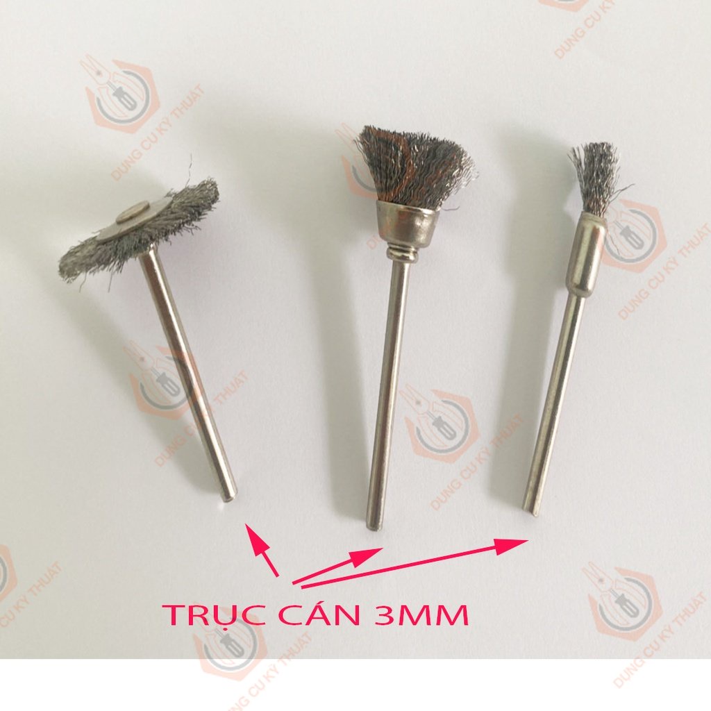 CHỔI ĐÁNH BÓNG, ĐÁNH GỈ CHO MÁY MÀI TRỤC 3MM _ [Shop Dụng Cụ Kỹ Thuật]
