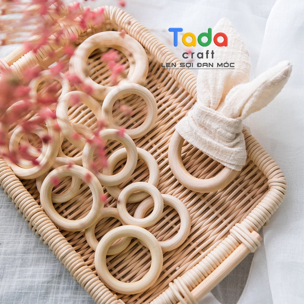 Lục lạc vòng gỗ cho bé / lục lạc làm thú bông handmade