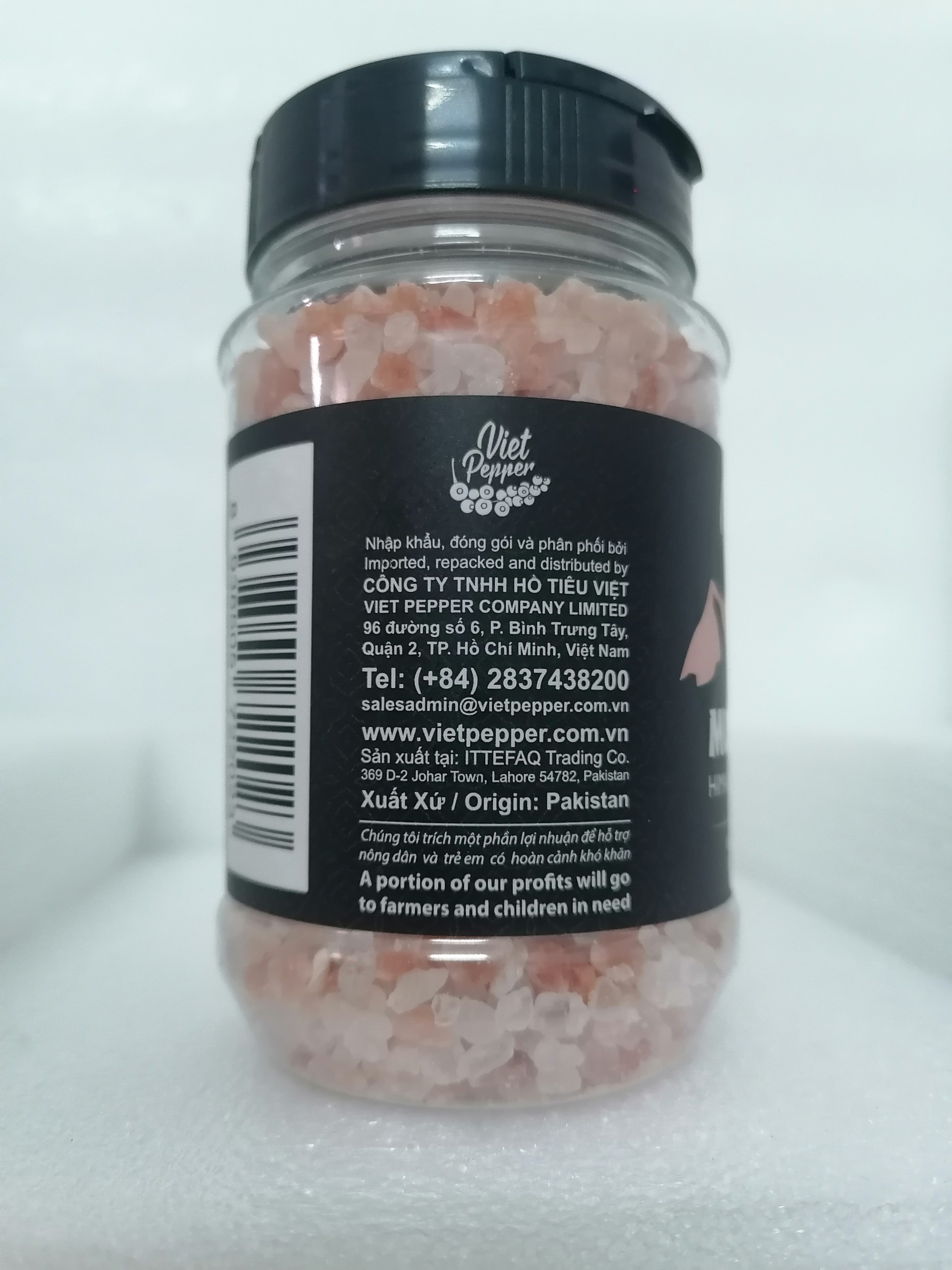 [Hộp nhỏ 250g – HẠT] Muối hồng [Pakistan] VIPEP Hymalayan Pink Salt (bph-hk)