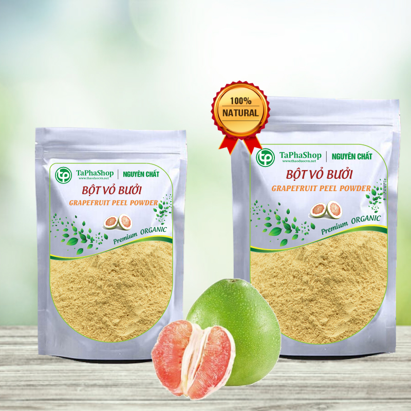 Bột vỏ bưởi nguyên chất 500g - Thảo Dược Tấn Phát