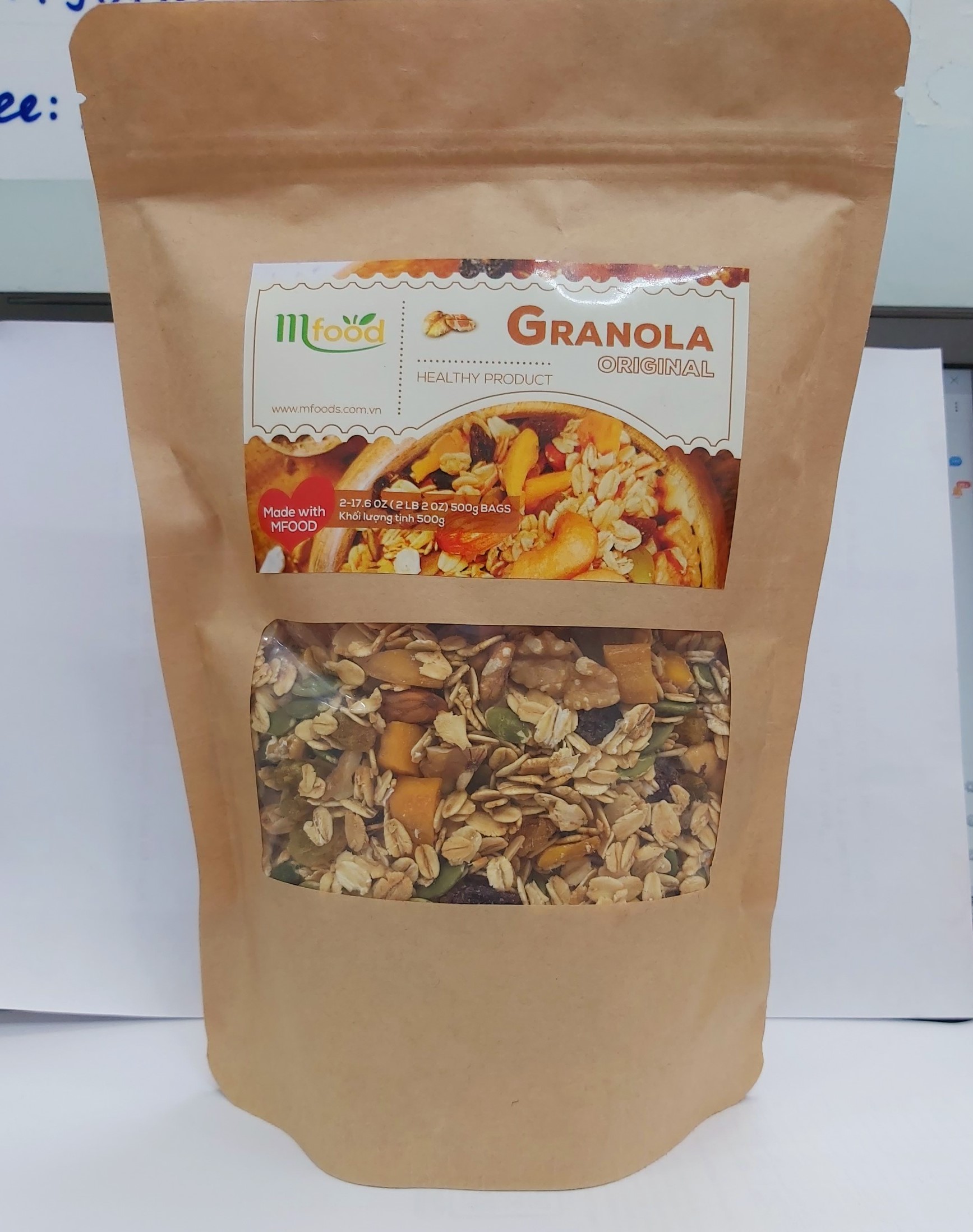 Granola Ăn Sáng Yến Mạch Mix 7 Loại Hạt Túi 500g