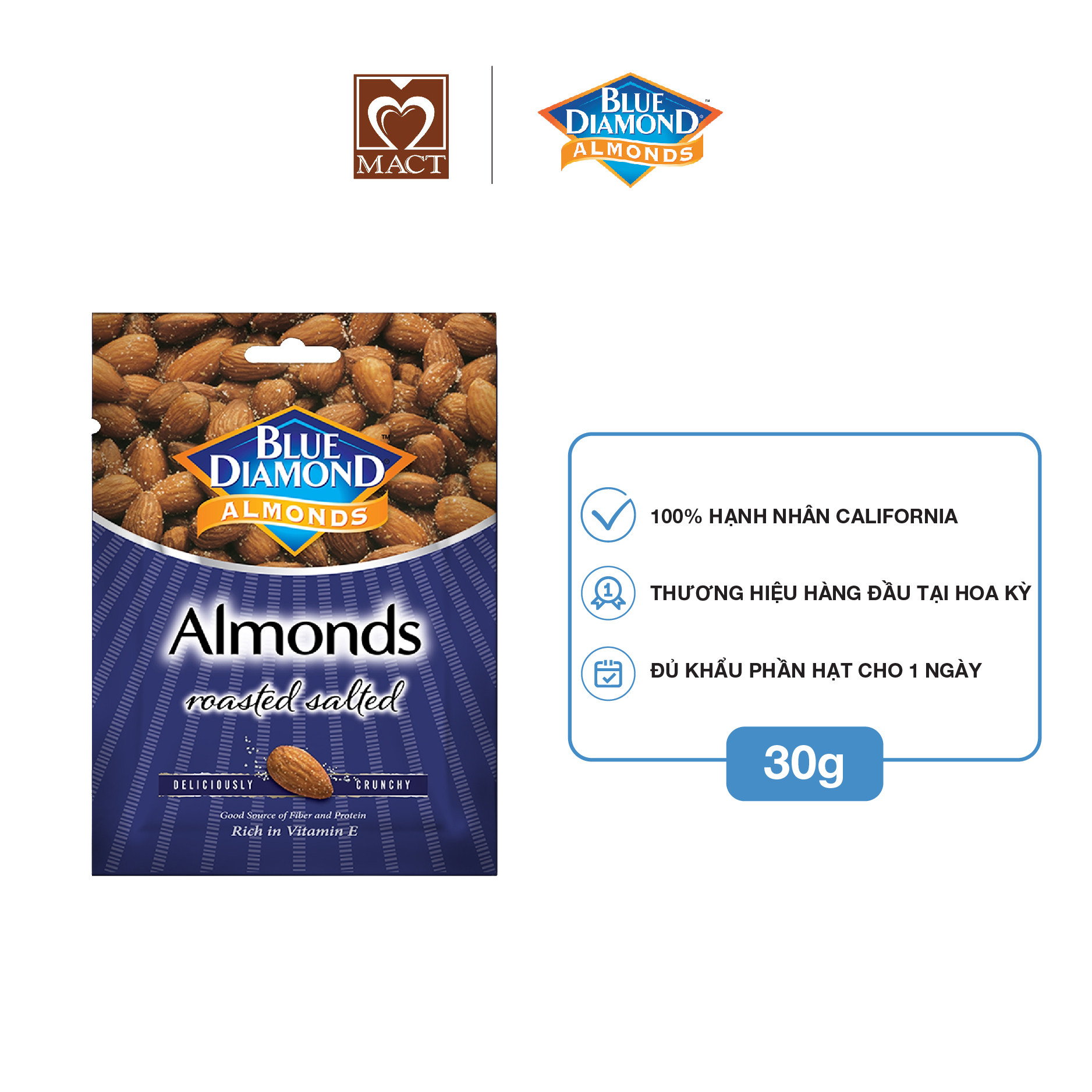 Blue Diamond Almonds - Roasted Salted Flavor
