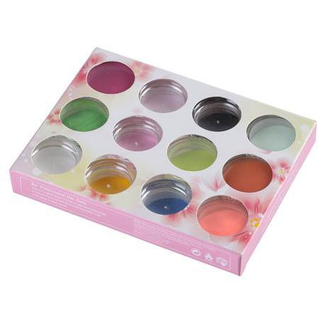 Set Bột Đắp Hoa -set 12 Màu - phụ kiện nails minh anh