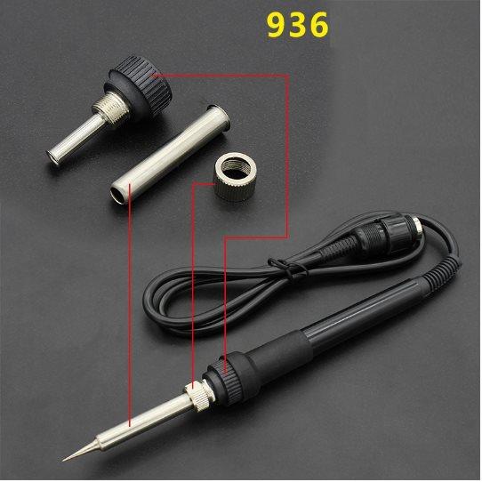 Chụp đầu mỏ hàn thay thế cho Hakko936, mỏ hàn 60w