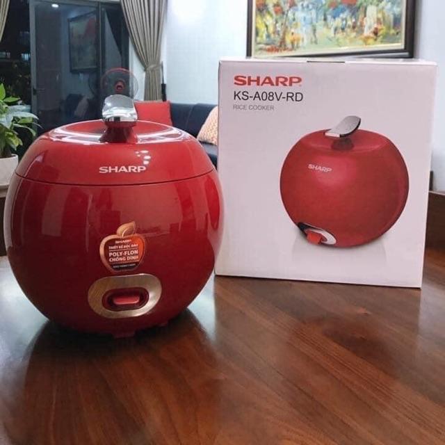 Nồi cơm điện mini hình quả táo sharp ks-a08 - 0.72 lít