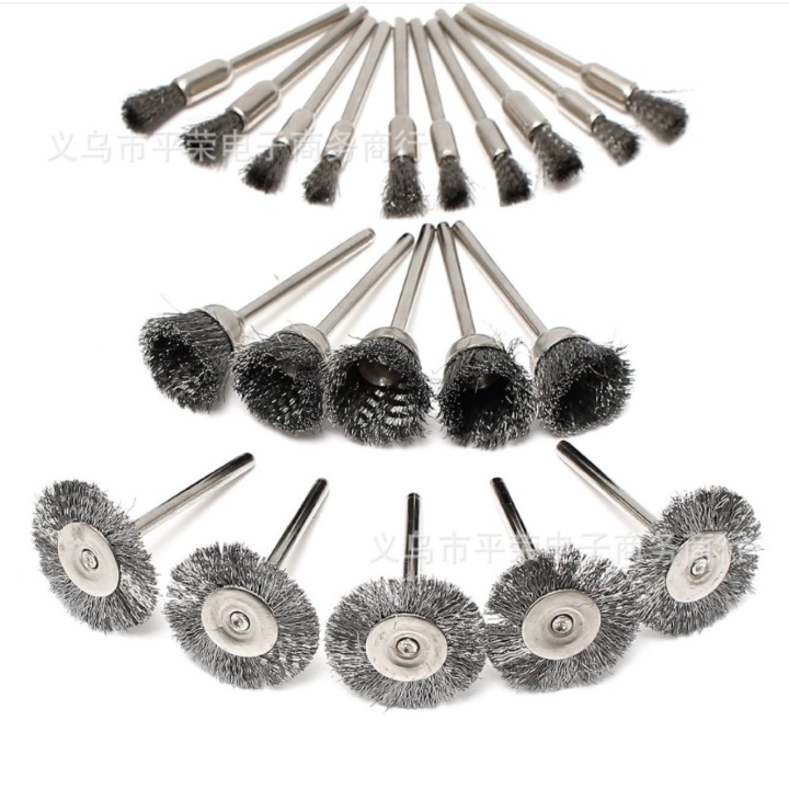 Bộ chổi sắt đánh rỉ - sét 15 món