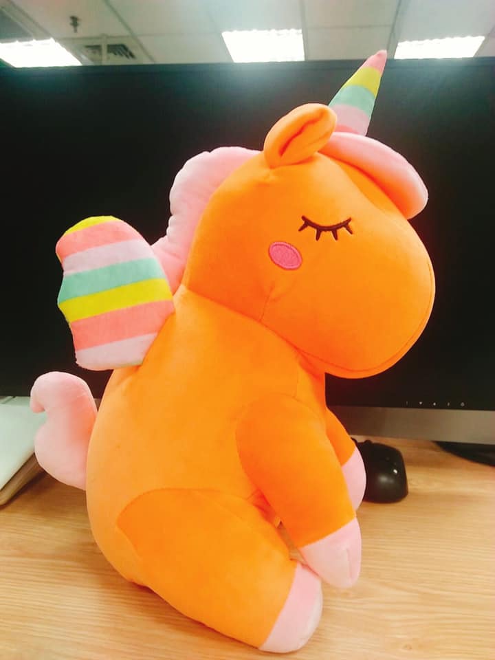 [HCM]Gấu bông kỳ lân unicorn ngồi dễ thương cho bé (25cm---40cm) Ngựa một sừng unicorn siêu mềm êm chất vải minino mềm mịn, an toàn hàng xịn cao cấp