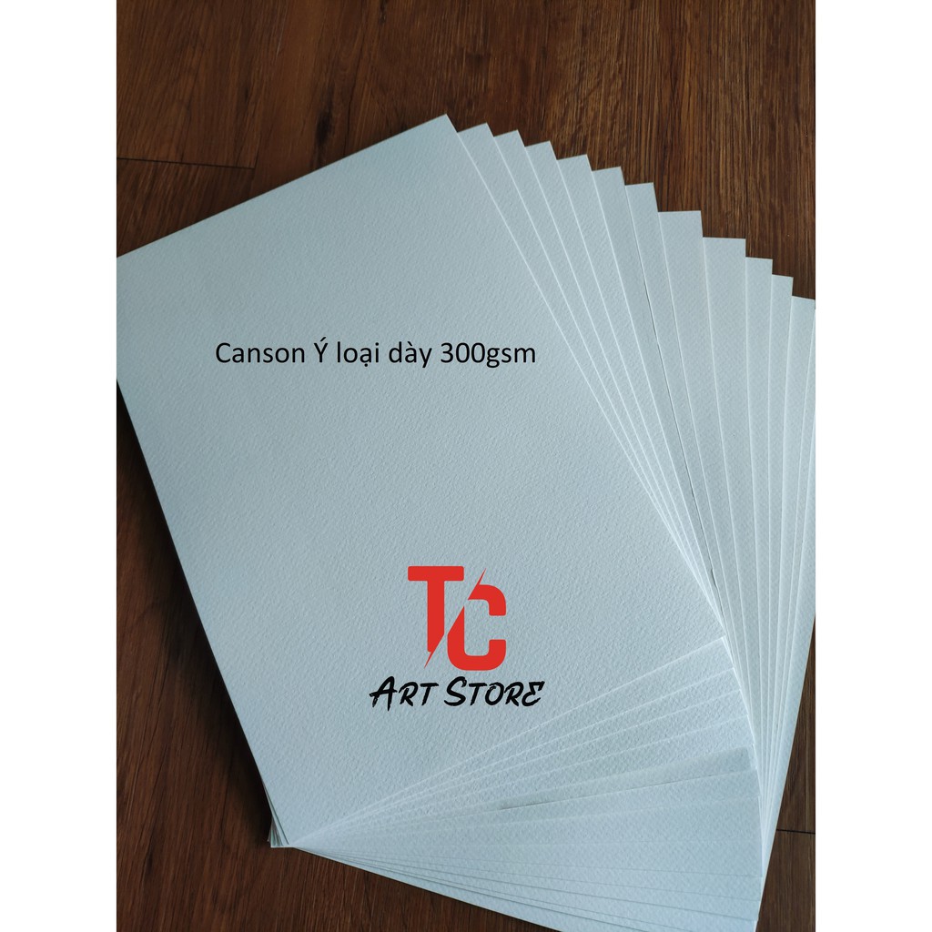 Giấy Canson Ý 300Gsm Khổ A3/ A4/ A5