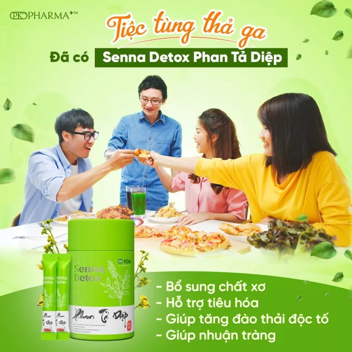 Phan Tả Diệp Senna Detox Hỗ Trợ Thải Độc Ruột Giảm Nóng Trong  Pk Pharma