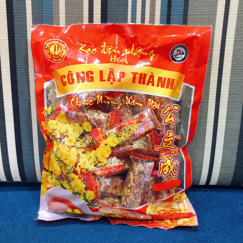 [ KẸO ĐẬU PHỘNG MẠCH NHA NGÀY TẾT ] 01 Bịch (300gr) Kẹo đậu phộng đặc sản Sóc Trăng Tân Lập Thành (Date: 03 tháng)BÁCH HÓA UY TÍN
