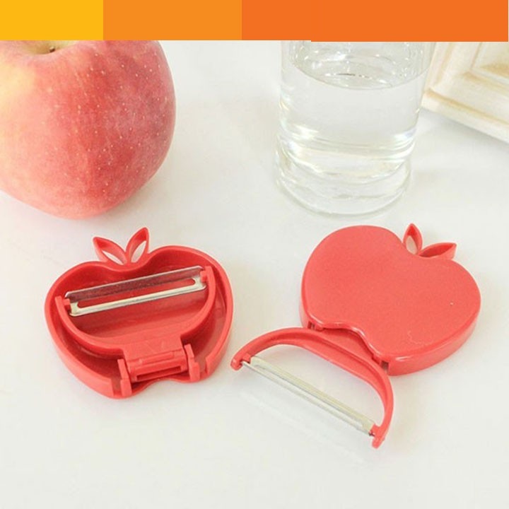 Set 3 curette root fruit apple shape folding compact handy-peeled knife multi-purpose folding compact apple shape