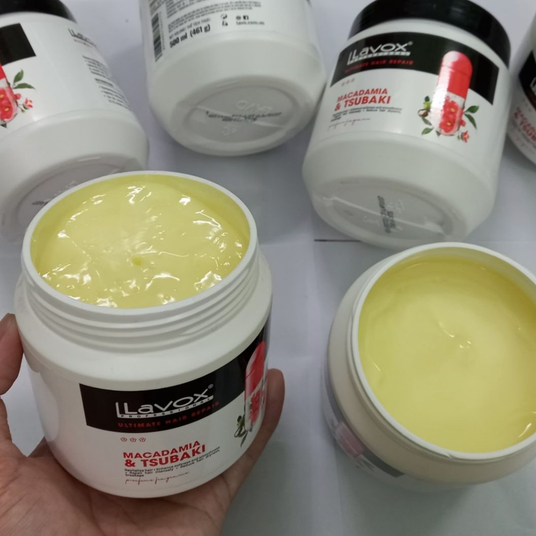 Hair steaming cream to restore severely damaged hair Collagen & Keratin Lavox against dryness and breakage