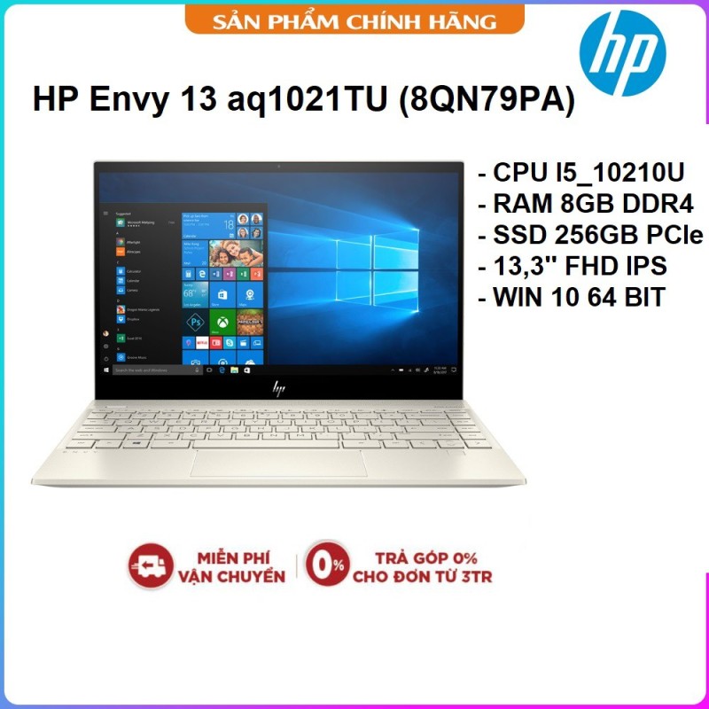 LapTop HP Envy 13 aq1021TU- 8QN79PA | Core i5-10210U |8GB |256GB SSD |INTEL |Win 10 |13.3 inch FHD IPS