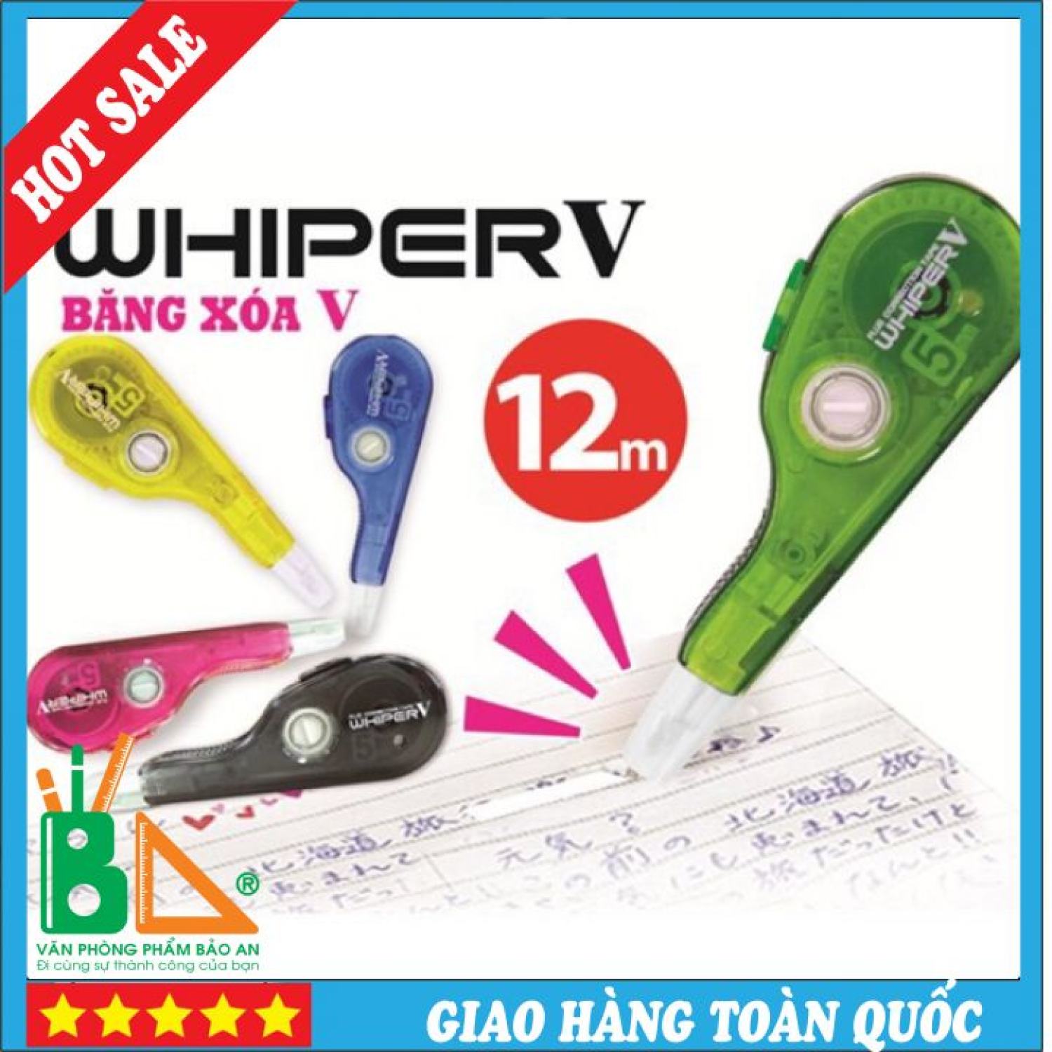 Băng xóa plus wh-105t 12m - màu xanh / xanh lá / hồng / vàng