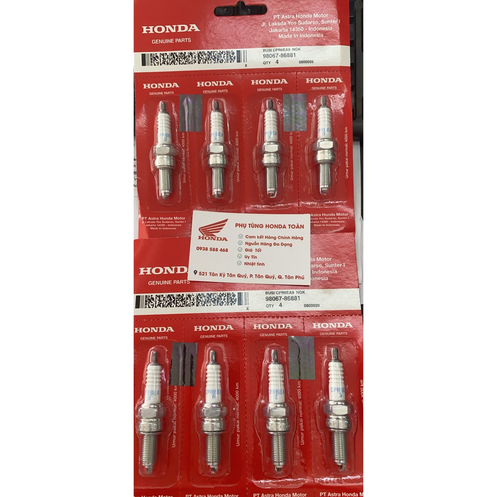 Bugi vario/ab/sh/lead125/vision zin chính hãng honda