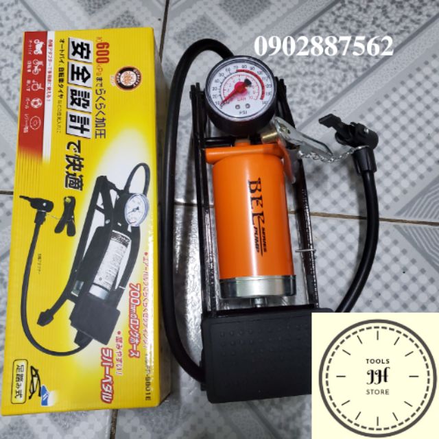Bơm Đạp Chân Xe Máy vs Xe Đạp Cao Cấp USA