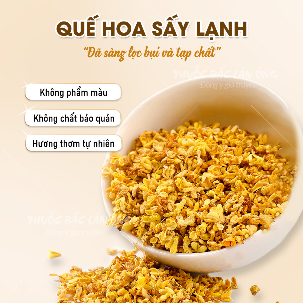 Quế hoa 500g, trà hoa mộc khô, thơm, trà mộc quế hoa, dùng pha trà, làm bánh, làm thạch
