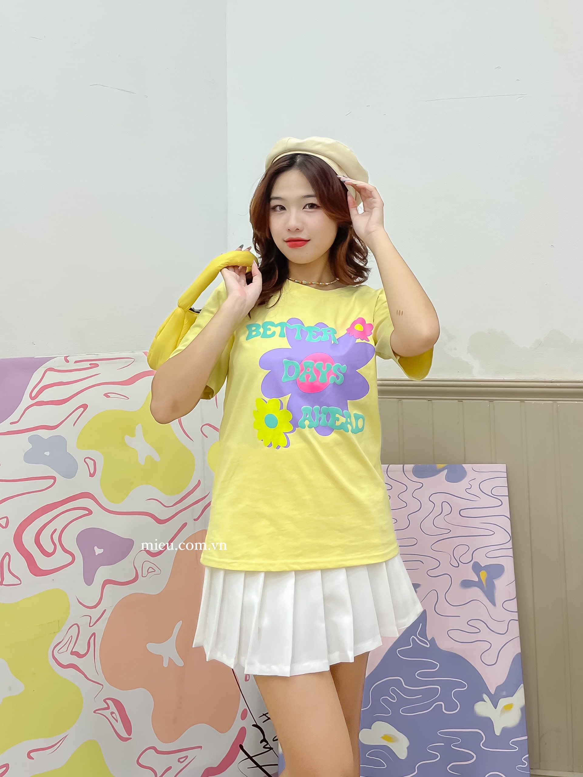 Chân váy ngắn xếp li Tinit Skirt