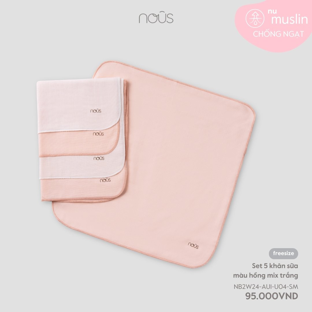 Set 5 khăn sữa Nous cho bé