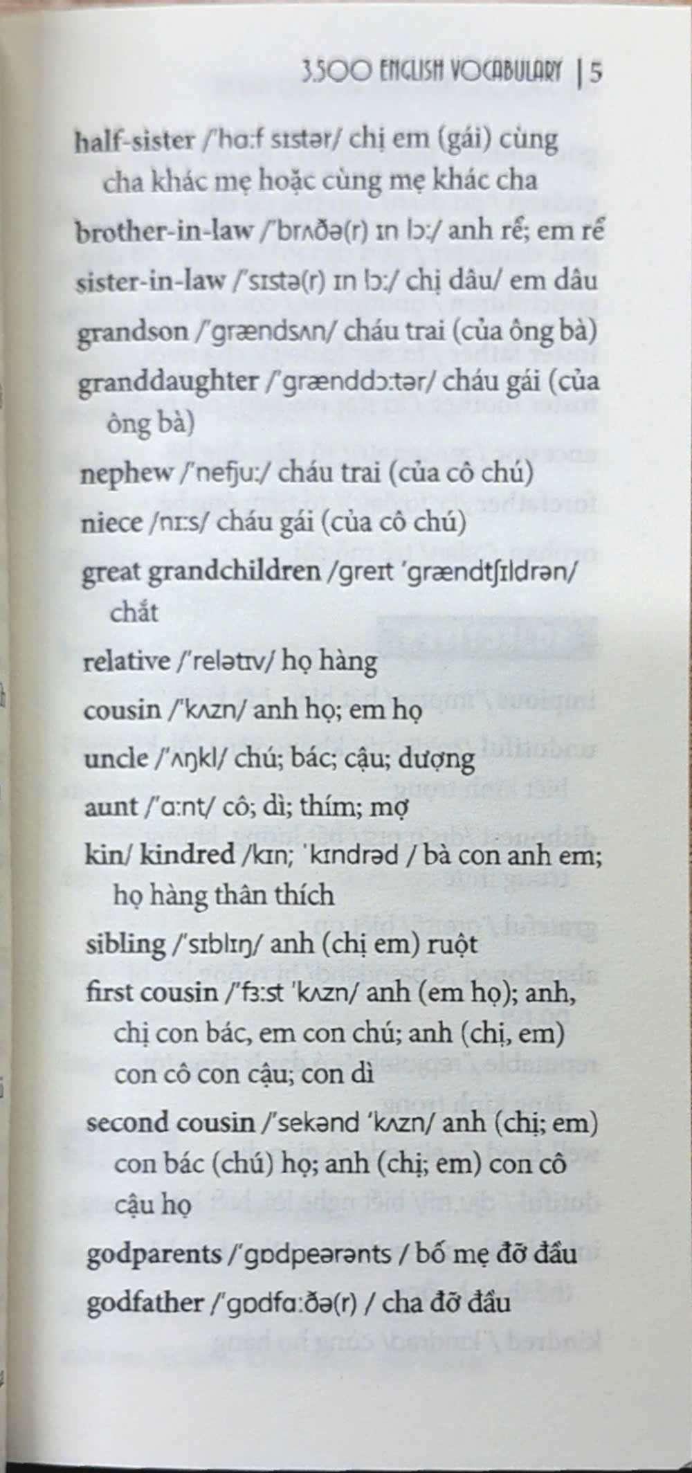 3500 Từ Vựng Tiếng Anh Theo Chủ Đề (ko màu)