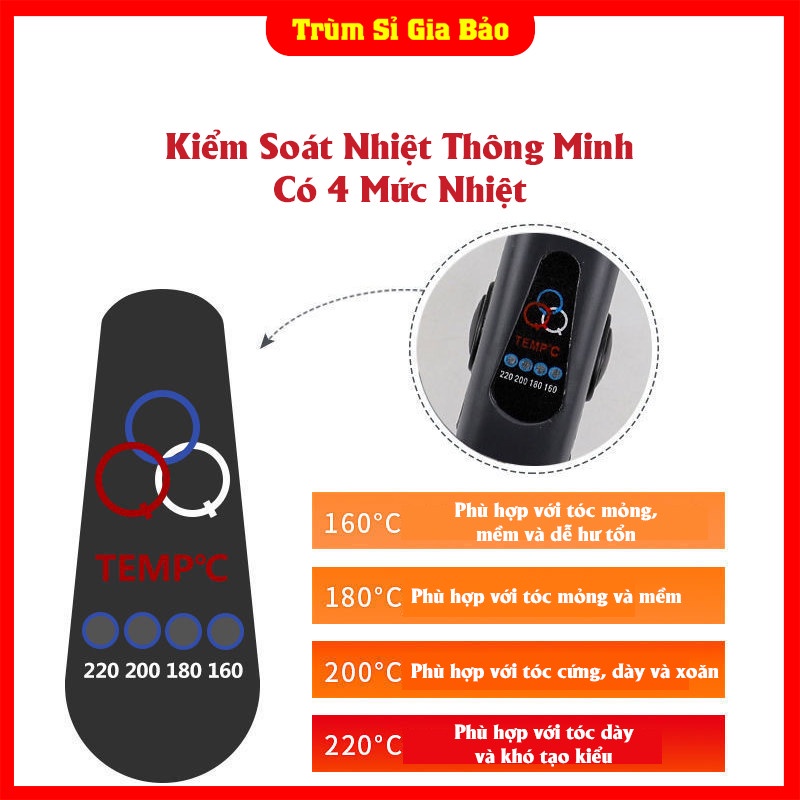 Máy dập làm xù tạo phồng chân tóc, máy ép tạo kiểu xoăn mì, uốn tóc xoăn sóng