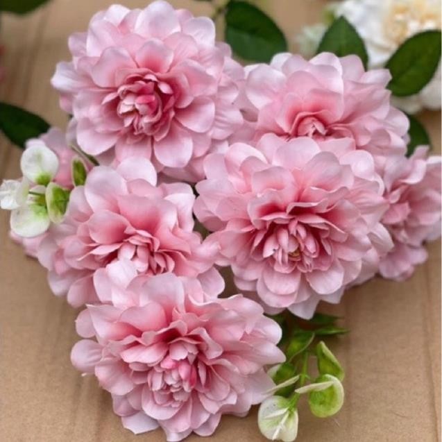 Hoa thược dược lụa
