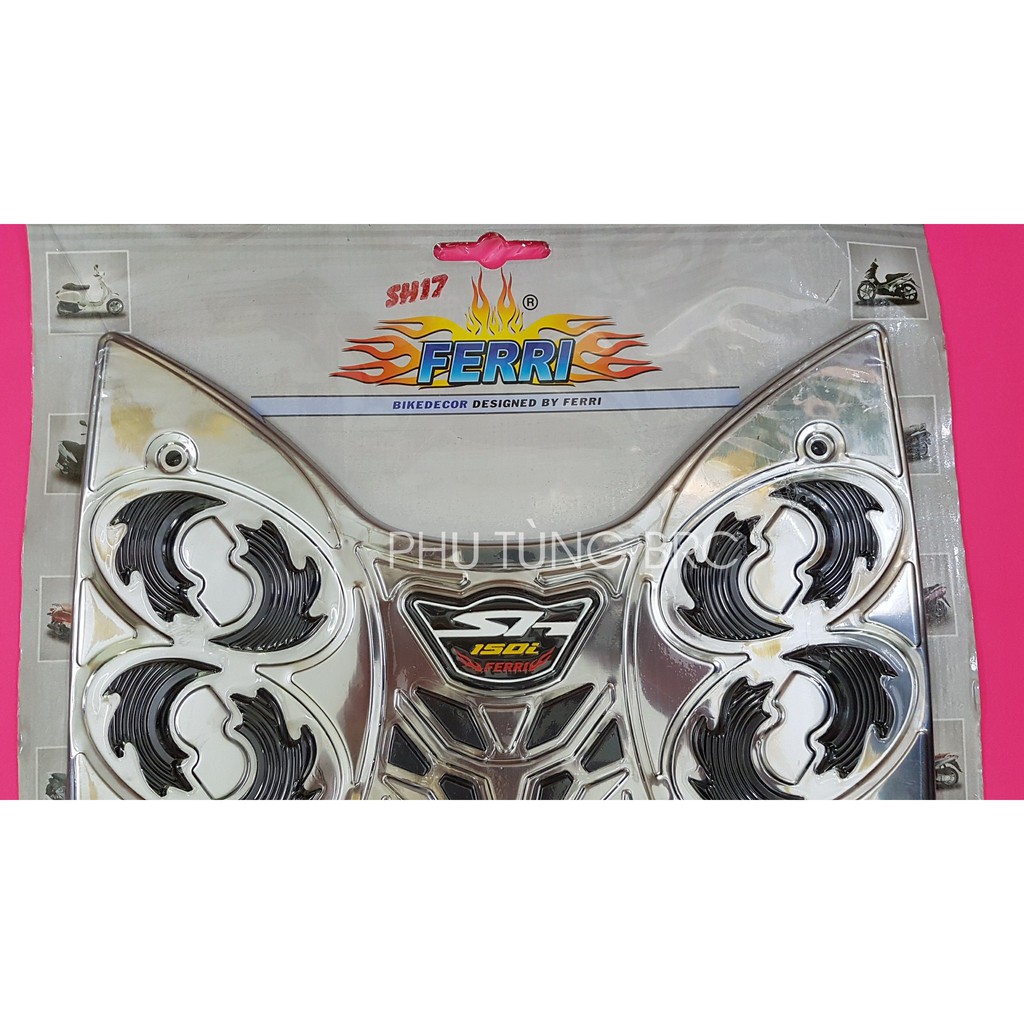 Thảm để chân inox xe SH 2017, 2018, 2019