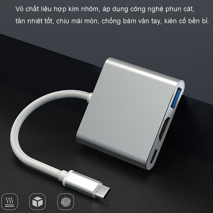 USB Type-C đến USB-C 4K HDMI, VGA USB 3.0, Trinp top, 4K HD