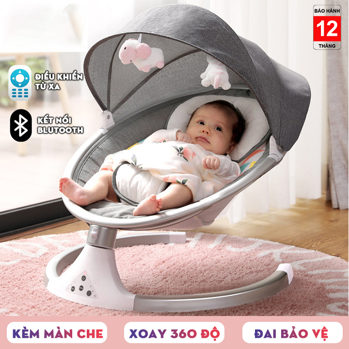 Nôi điện thông minh cho bé - Nôi rung đa năng - Nôi ru cho bé