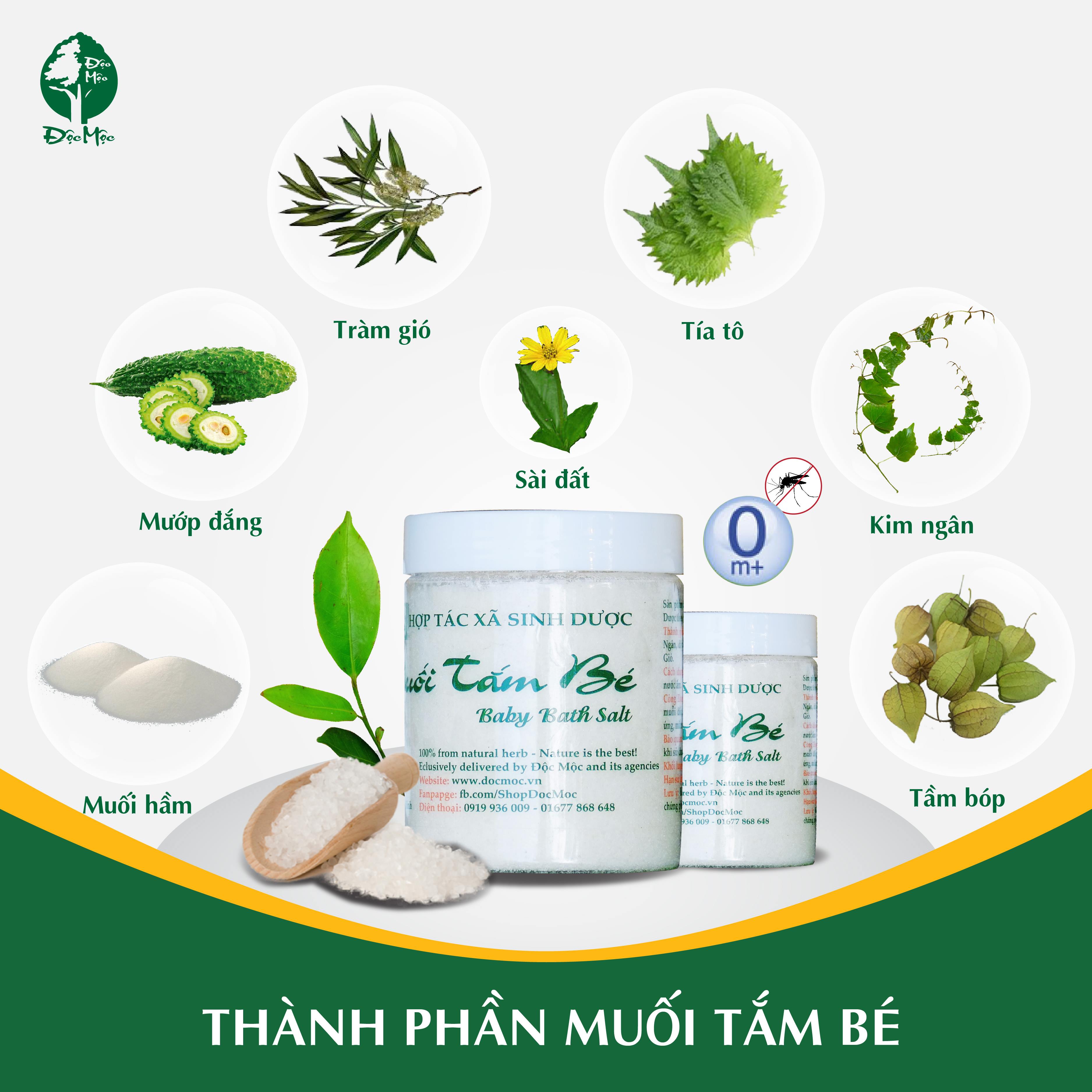 Muối Tắm Bé Sinh Dược 400gr