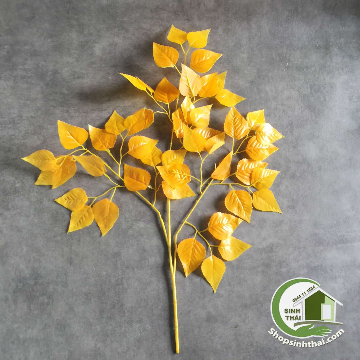 Cành lá si màu vàng - Cành lá giả cao cấp