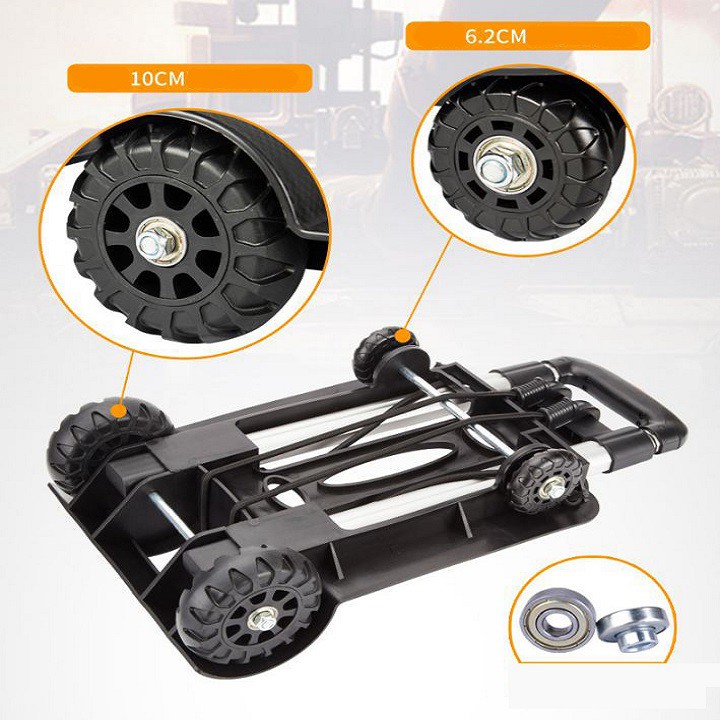 Shopping trolley, pull the 4 gear stowed ultra-light