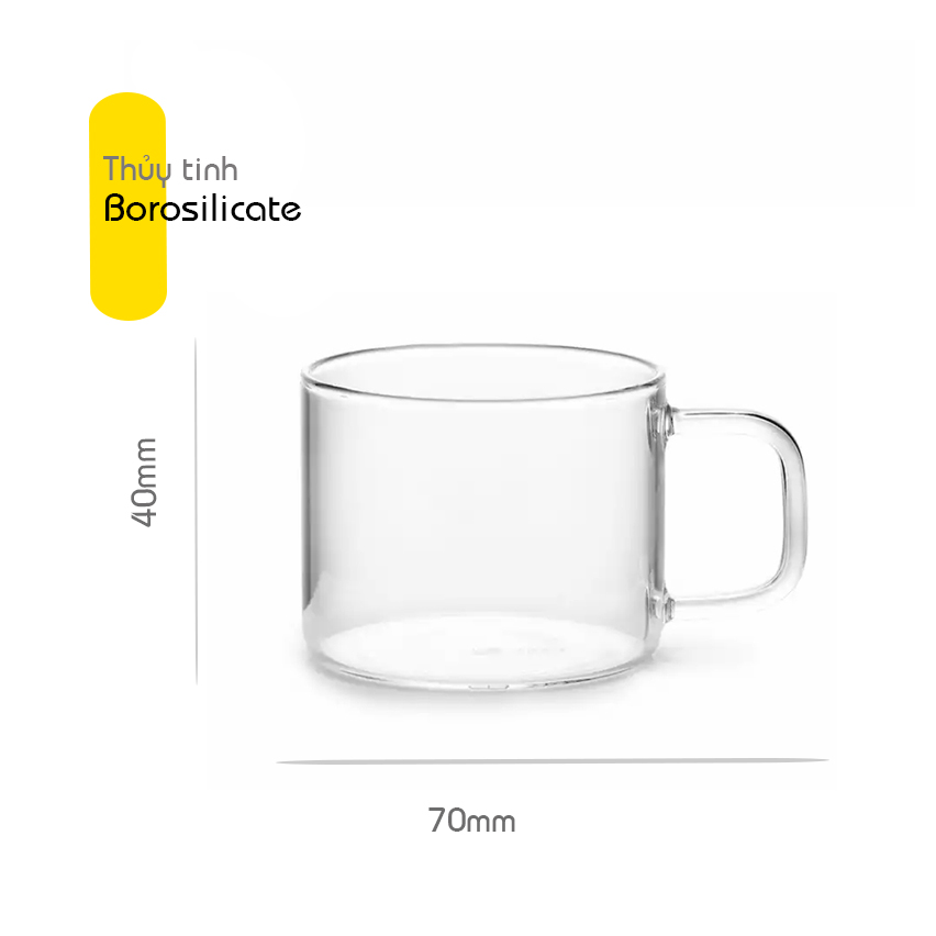 Bộ tách trà thủy tinh Samadoyo mini CP05/2 60mL