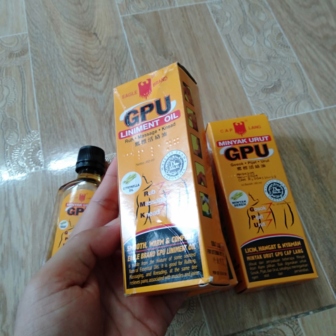 Dầu xoa bóp GPU 1 chai