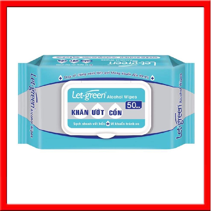 Khăn ướt cồn Letgreen 50 miếng