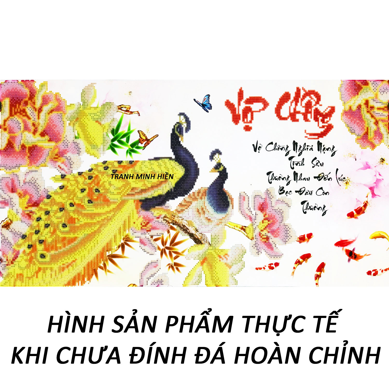 Tranh Đính Đá Tự Làm - Vợ Chồng Đồng Lòng 68 (Kèm Quà Tặng) - Tranh Minh Hiền (TỰ ĐÍNH ĐÁ)