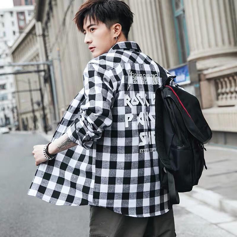 Áo sơ mi ca rô nam siêu phẩm hàn quốc năm 2019