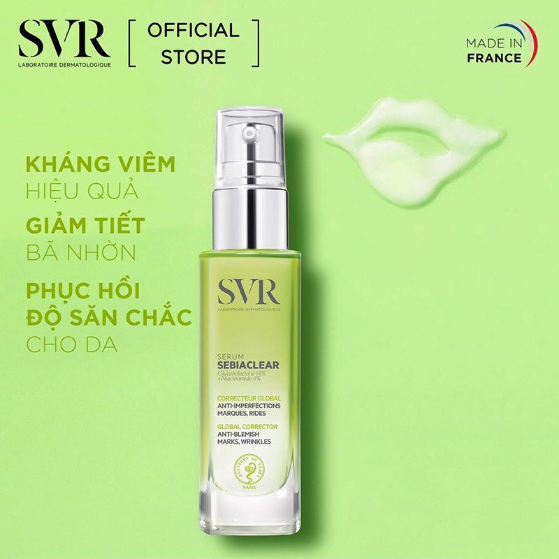 Serum SVR Sebiaclear 30ml, Tinh Chất Làm Giảm Mụn & Mờ Nám Thâm