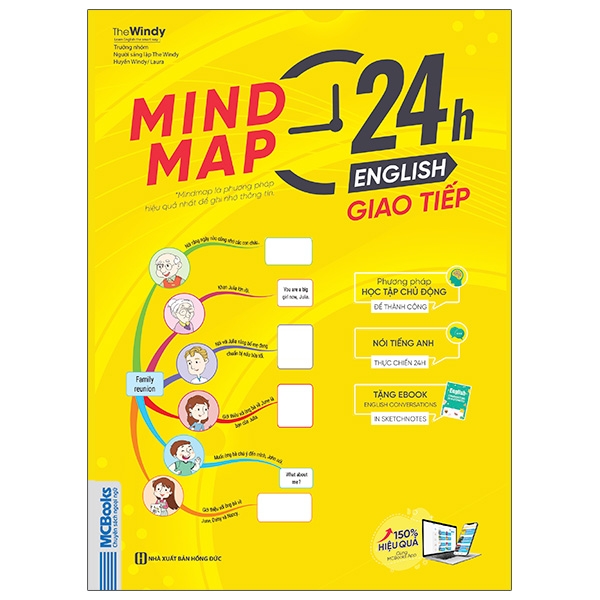 Fahasa - mind map 24h english - giao tiếp - học tiếng anh giao tiếp thực chiến cực kỳ hiệu quả thông qua sơ đồ tư duy