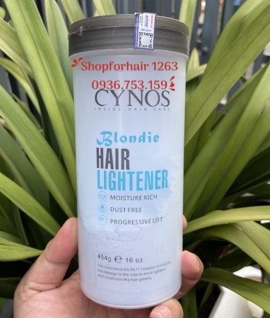 Bột tẩy không sót da đầu - tẩy 2 lần ra bạch kim cynos 454g