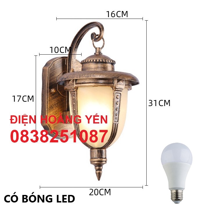 ĐÈN VÁCH NGOÀI TRỜI ĐÈN CỔ ĐIỂN