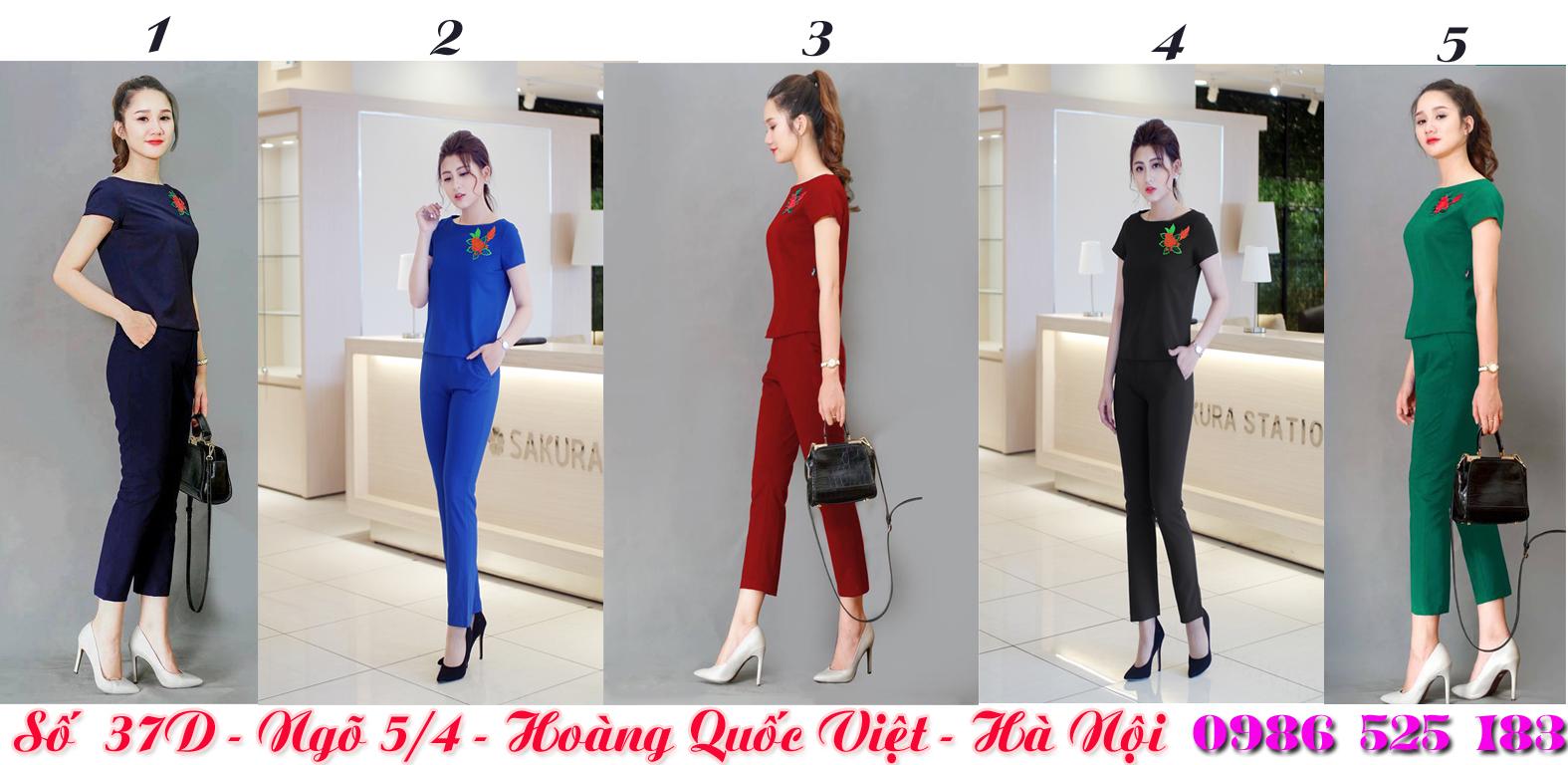 NEW Bộ đồ thêu hoa hồng B12 cao cấp